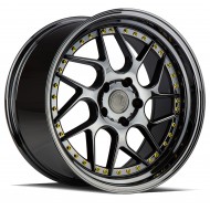 Aodhan DS01 Black Vacuum w/Gold Rivets 19x10.5 5x120 +25