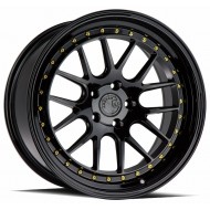 Aodhan DS06 Gloss Black w/Gold Rivets 19x9.5 5x114.3 +22