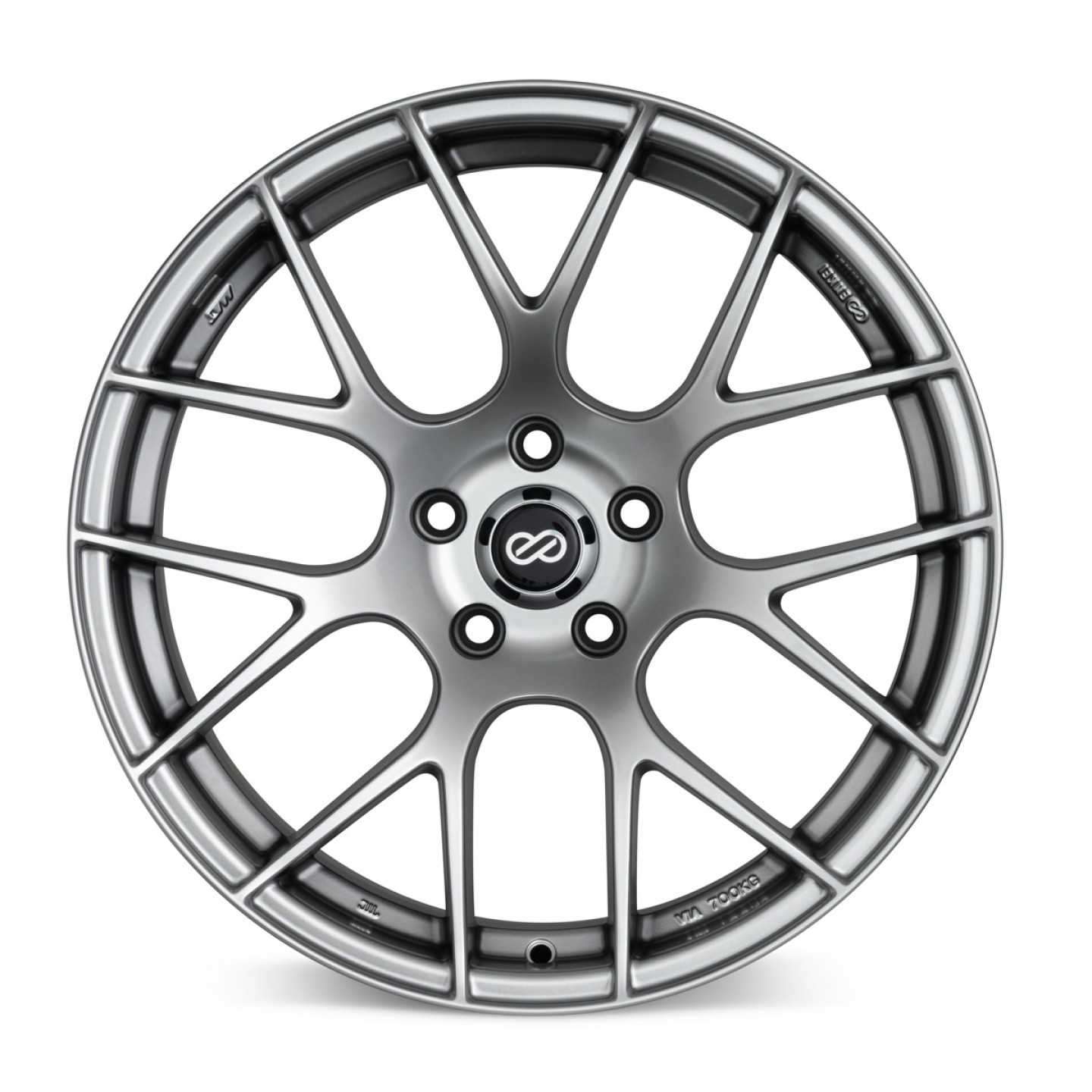 Enkei Raijin 18x8 45mm Offset 5x100 Bolt Pattern Matte Black Wheel main image 1