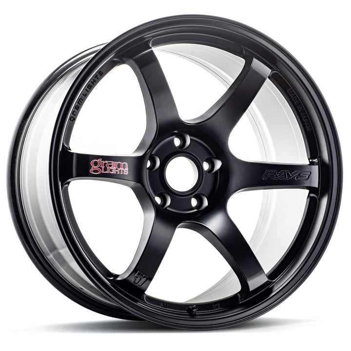 Gram Lights 57DR Semi Gloss Black 15x8 4x100 +28