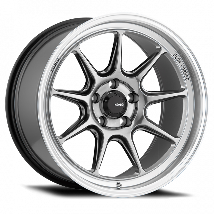 Konig Countergram Hyper Chrome w/Machined Lip 15x7.5 4x100 +35