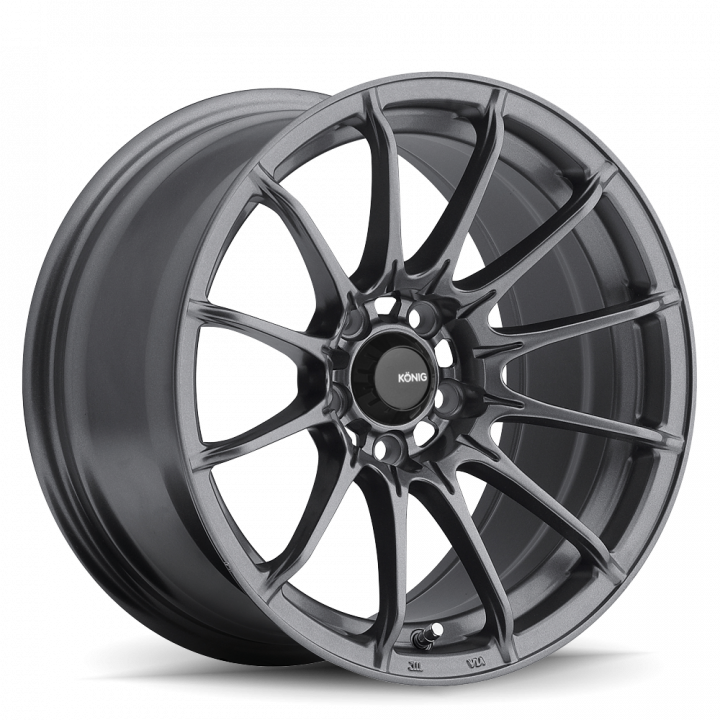 Konig Dial In Matte Grey 15x7 4x100 +35