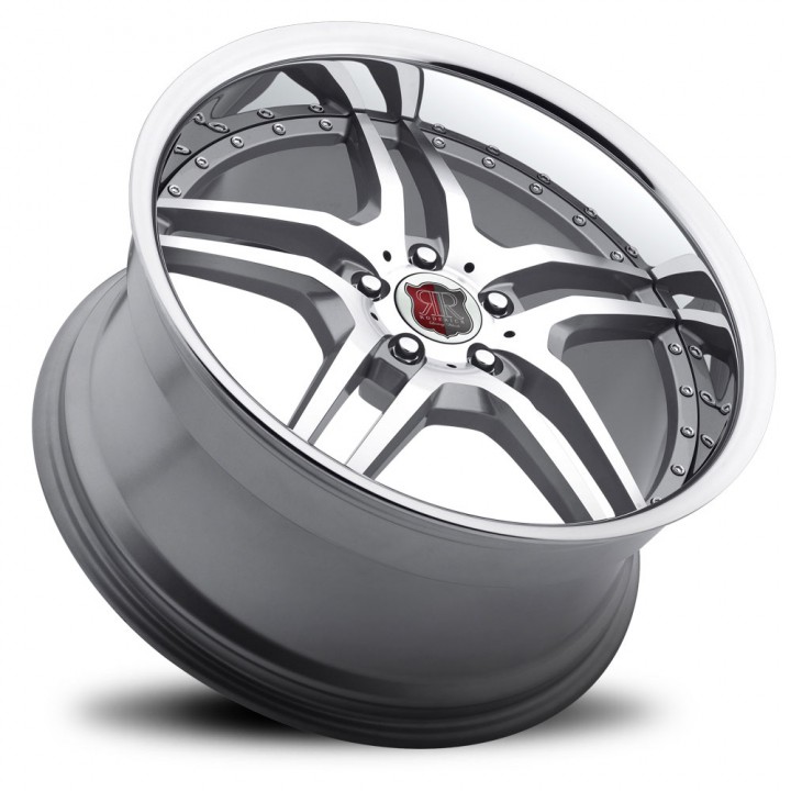 MRR RW2 Silver Machine Face Chrome Lip 19x8.5