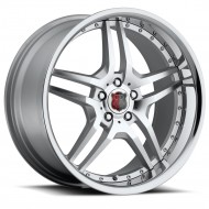 MRR RW2 Silver Machine Face Chrome Lip 20x8.5