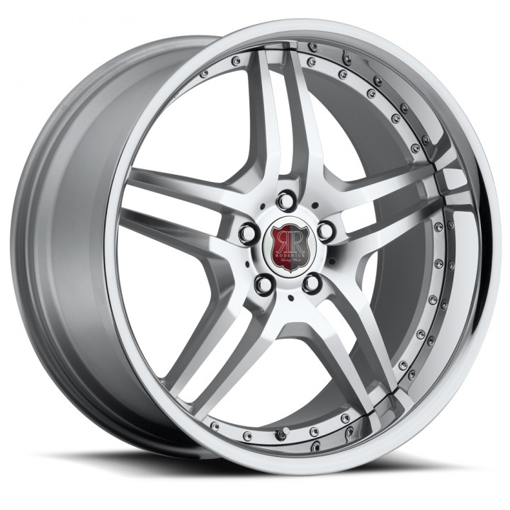 MRR RW2 Silver Machine Face Chrome Lip 20x10