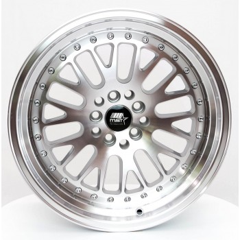 MST MT10 Silver w/Machined Face 16x8 4x100/114.3 +20