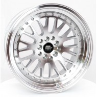 MST MT10 Silver w/Machined Face 15X7 5x100/114.3 +20