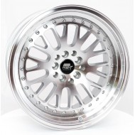 MST MT10 Silver w/Machined Face 16x8 4x100/114.3 +20