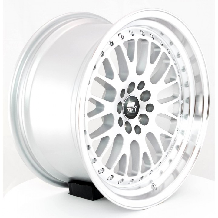 MST MT10 Silver w/Machined Face 15X7 5x100/114.3 +20