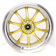 MST MT11 Gold w/Machined Lip 15x8 4x100/114.3 +0