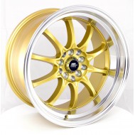 MST MT11 Gold w/Machined Lip 16x8 5x100/114.3 +15