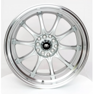 MST MT11 Silver w/Machined Lip 15x9 4x100/114.3 +0