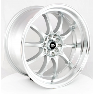 MST MT11 Silver w/Machined Lip 17x9 5x100/114.3 +20