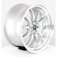 MST MT11 Silver w/Machined Lip 15x9 4x100/114.3 +0