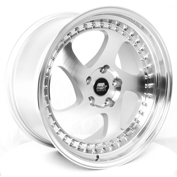 MST MT15 Silver w/Machined Face 18x9.5 5x114.3 +35