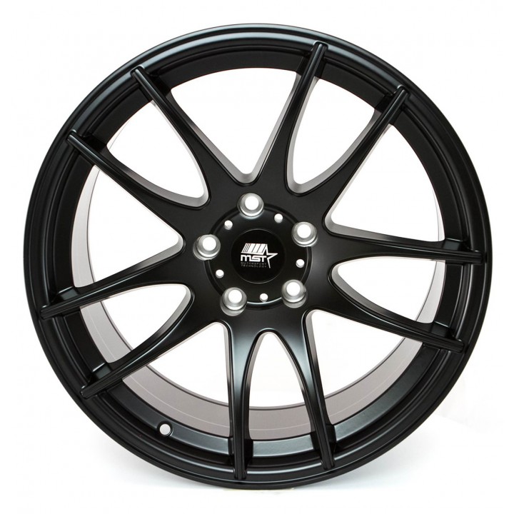 MST MT30 Matte Black 17x9 5x114.3 +30