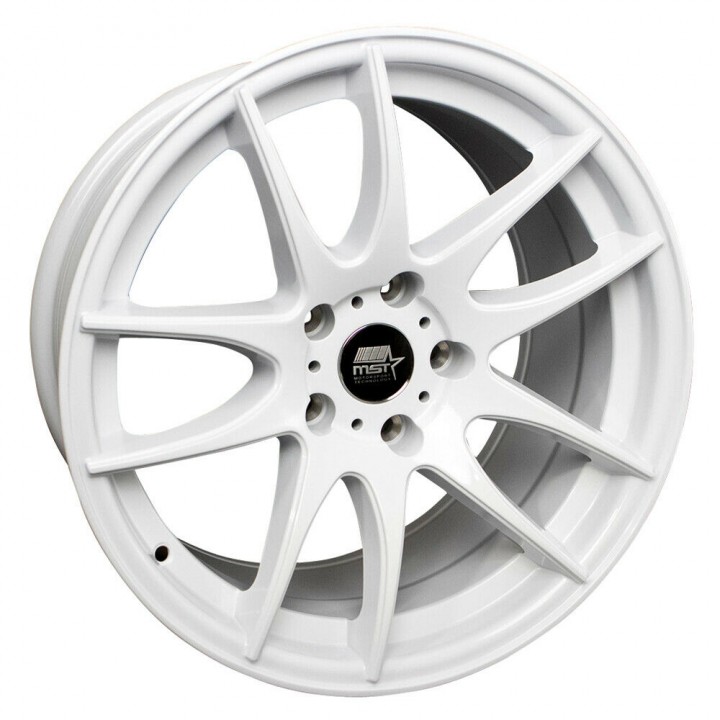 MST MT30 Full Glossy White 17x9 5x114.3 +30