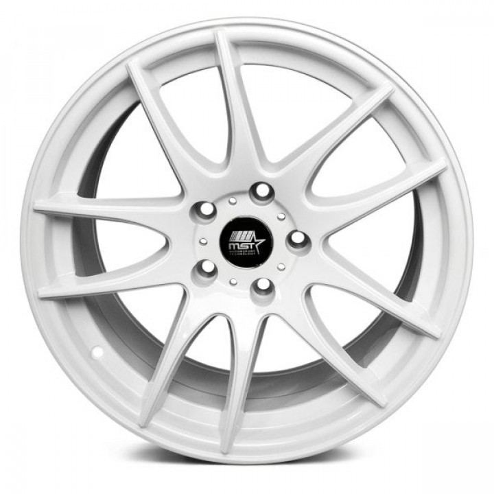 MST MT30 Full Glossy White 17x9 5x114.3 +30