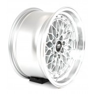 MST MT36 Silver w/Machined Lip 15x8 4X100/114.3 +20