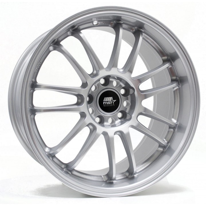 MST MT45 Glossy Silver 18x9.5 5x114.3 +38