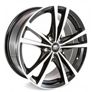 MST Saber Glossy Black w/Machined Face 17x7 5x110 +45