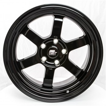 MST Time Attack Glossy Black 16x8 5x114.3 +20