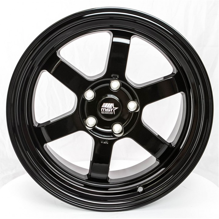 MST Time Attack Glossy Black 16x8 5x114.3 +20