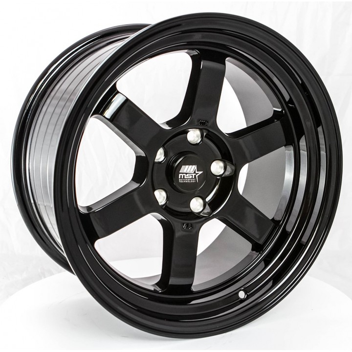 MST Time Attack Glossy Black 17x9 4x100 +20