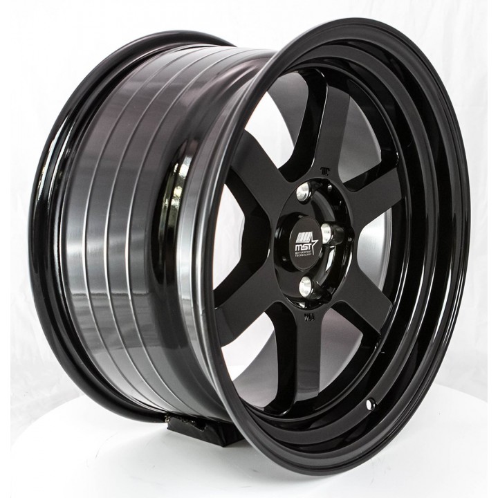 MST Time Attack Glossy Black 17x9 5x114.3 +20