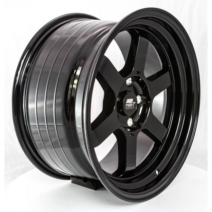 MST Time Attack Glossy Black 16x8 5x114.3 +20