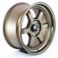 MST Time Attack Matte Bronze w/Bronze Machined Lip 17x9 5x114.3 +20