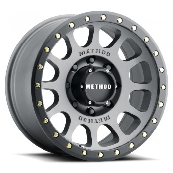 Method MR305 NV Titanium w/ Matte Black Lip 20x9 8x6.5 +18