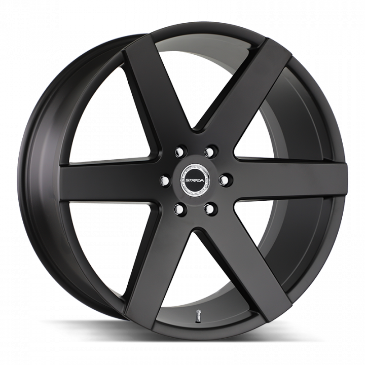 Strada Coda Stealth Black 22x9.5 6x139.7 +24