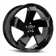 Strada Coltello Gloss Black 20x8.5 5x114.3 +35