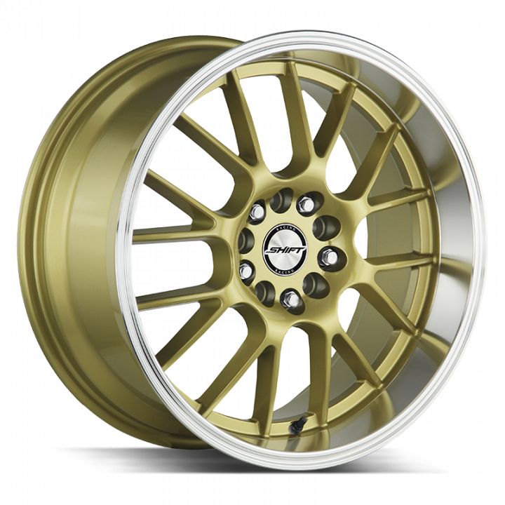 Shift Crank Gold Polished Lip 18x8.5 4x100/114.3 +30