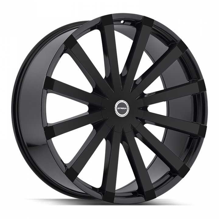 Strada Gabbia Gloss Black 22x9.5 6x135/6x139.7 +30