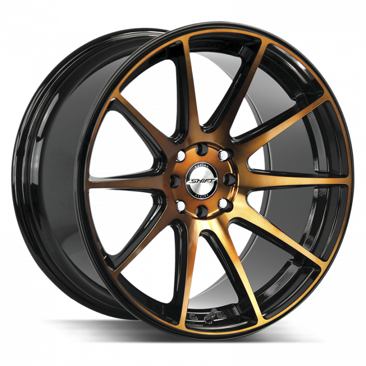 Shift Gear Black Machined Bronze 18x9 4x100/114.3 +30