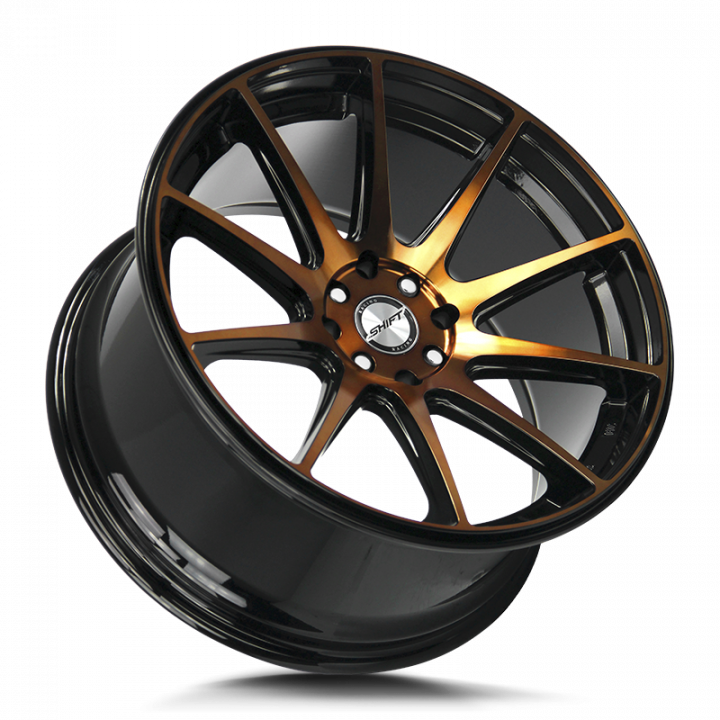 Shift Gear Black Machined Bronze 18x9 4x100/114.3 +30