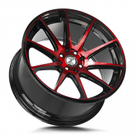 Shift Gear Gloss Black Candy Red Machine 18x9 4x100/114.3 +30