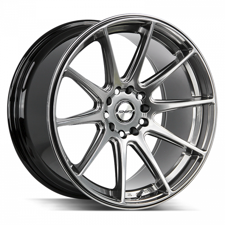 Shift Gear Platinum Silver 18x9 4x100/114.3 +30