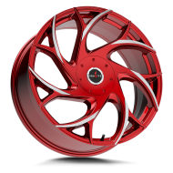 Ignite Inferno Candy Red Milled Tips 22x9.5 5x115/5x120 +15