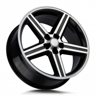 Strada OE Replica Iroc Gloss Black Machined 24x10 5x127 +13