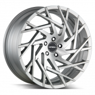 Strada Nido Brushed Face Silver 24x9.5 5x115 +15