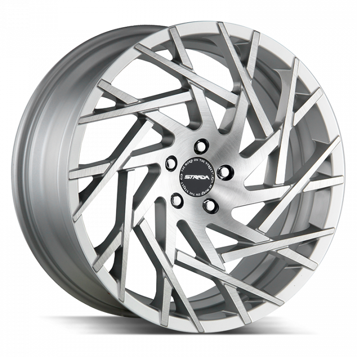 Strada Nido Brushed Face Silver 24x9.5 6x139.7 +24