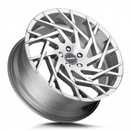 Strada Nido Brushed Face Silver 24x9.5 6x139.7 +24