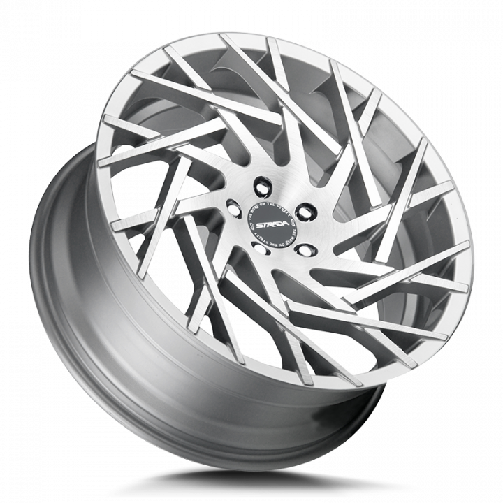 Strada Nido Brushed Face Silver 24x9.5 6x139.7 +24