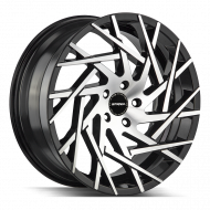 Strada Nido Gloss Black Machined 24x9.5 5x120 +35