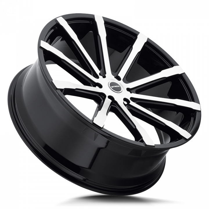 Strada Osso Gloss Black Machined 24x10 6x139.7 +24