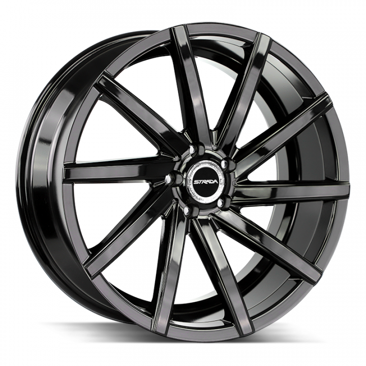 Strada Sega Gloss Black 26x9.5 5x139.7 +18