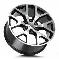 Strada OE Replica Gmc Sierra Gloss Black Machined 24x10 6x139.7 +31